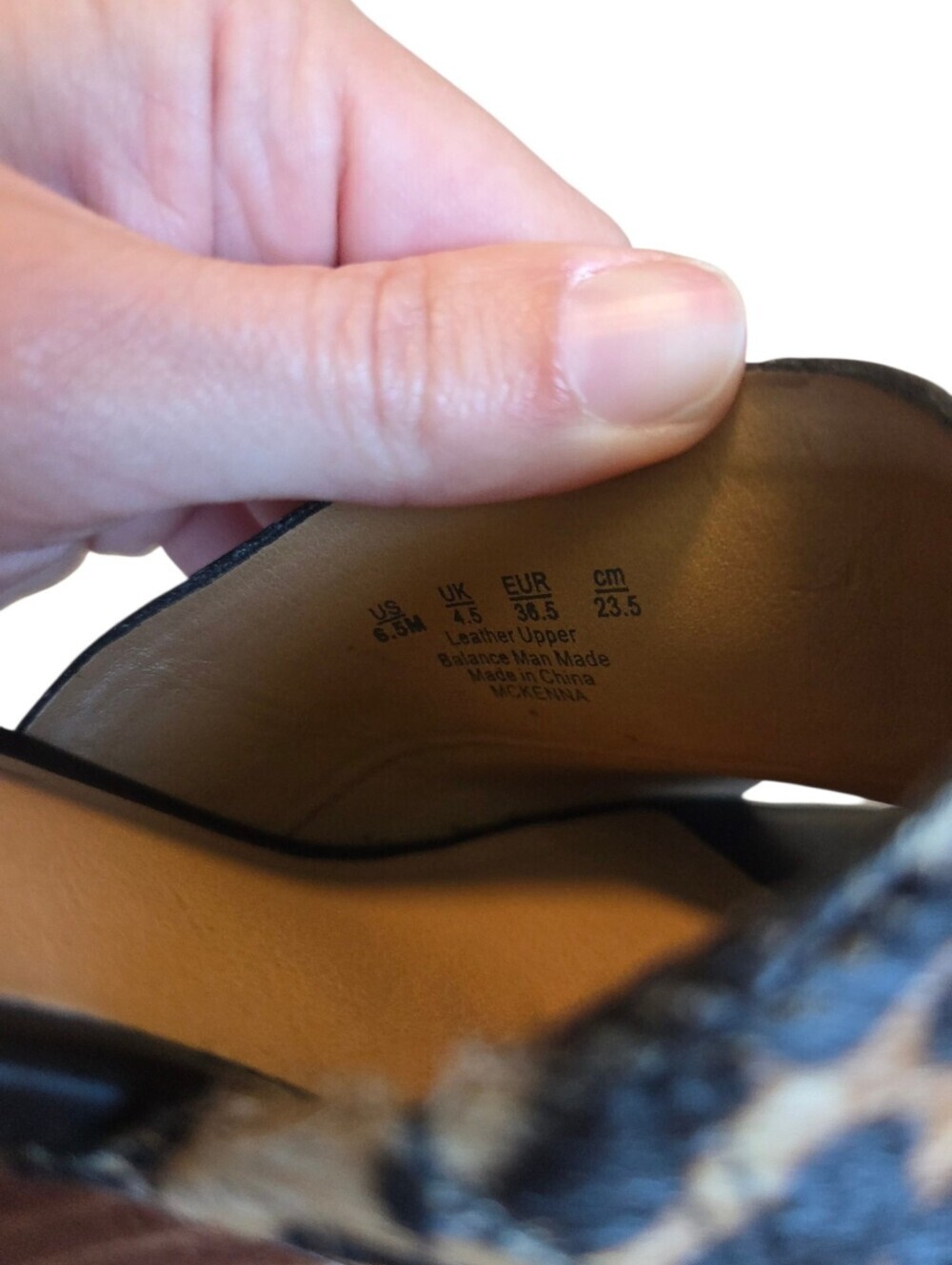 Franco Sarto Leopard Print Wedge Slide Sandals - Tan/Black - Picture 11 of 11